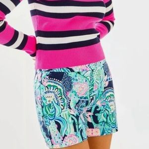 Lilly Pulitzer Malie Stretch Short In Multi Lookin Sharp 8